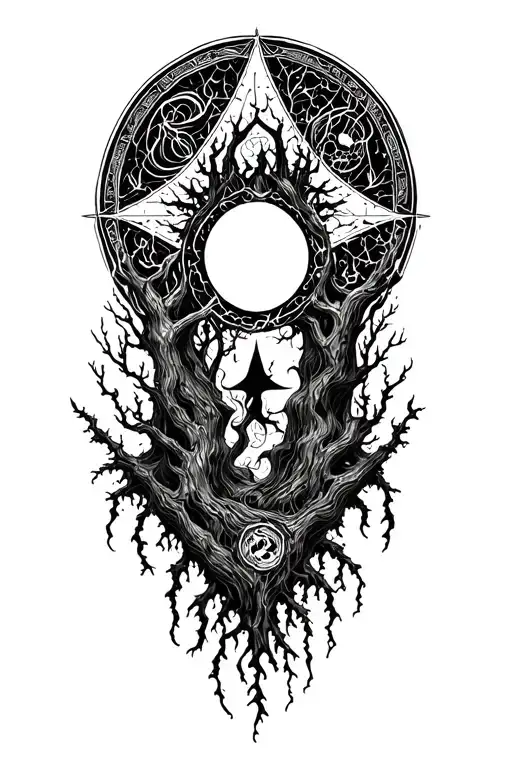 Occultism Symbologies Forest Shadow