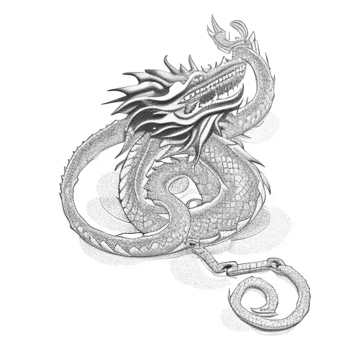 Kurapikas Chain With A Dragon