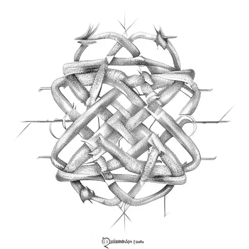 A Dna Double Helix Intertwined With A Tree Trunk