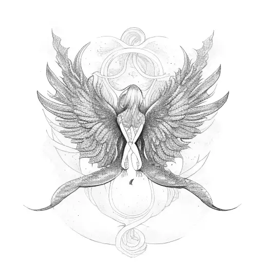 Mermaid With Seraphim Wings