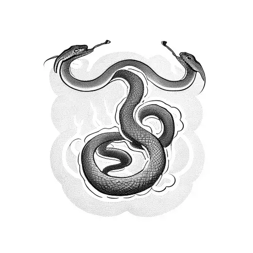 Snake With An Anchor