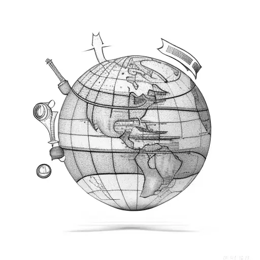 A Running Shoe Stepping On A Globe