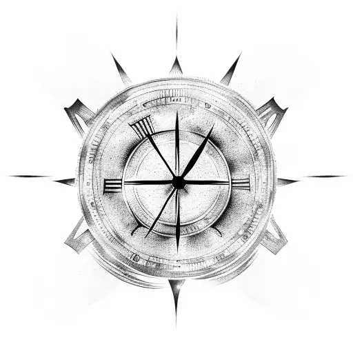 Alchemy Symbols Intertwined With Clock Gears