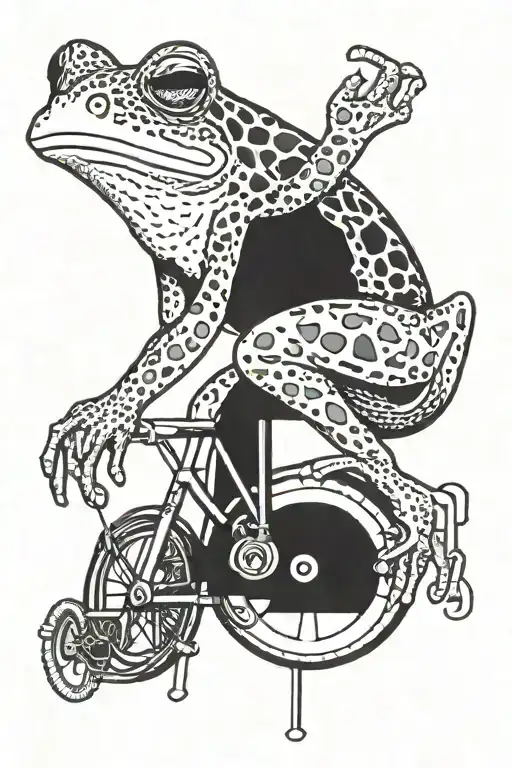 Frog On A Monocycle
