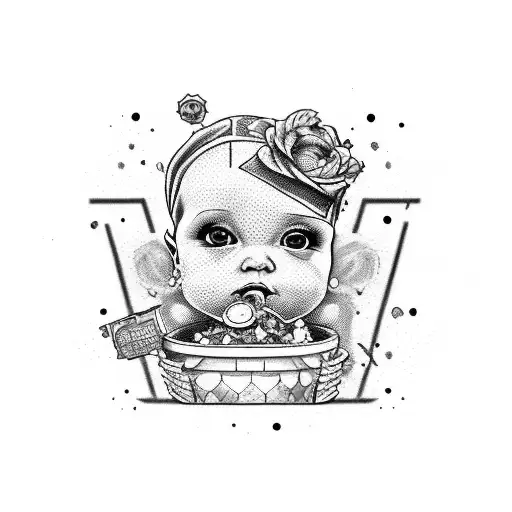 Trash Polka Baby Girl