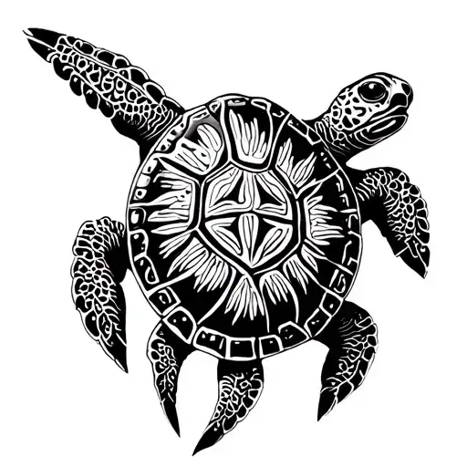 Fine And Light Polynesia Turtle