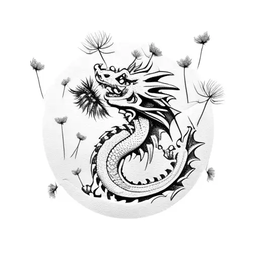 Dragon With A Dandelion