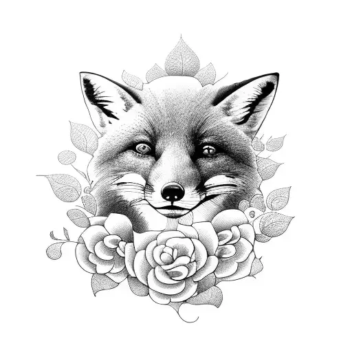 Flower With Fox