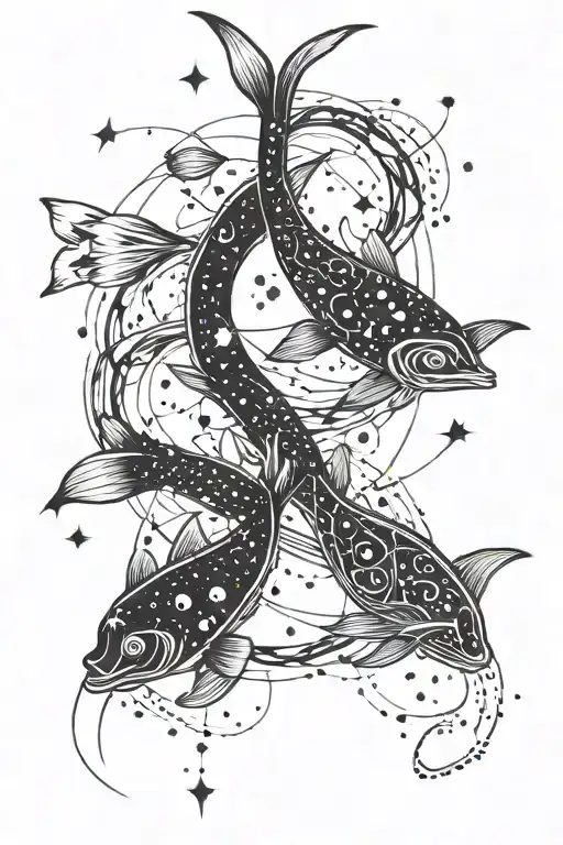 Pisces Galaxy And Constellation