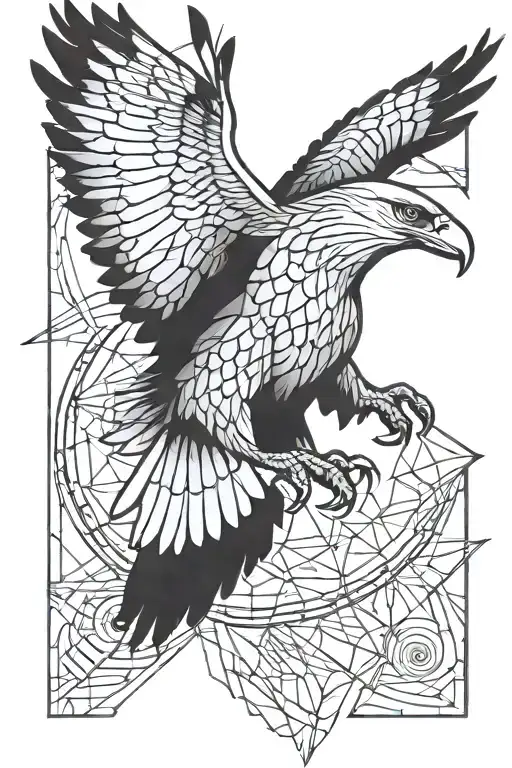 Eagle On Elbow Spiraling Polygons