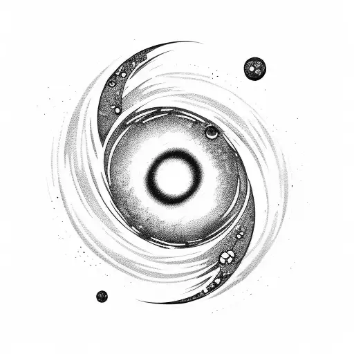 Black Hole Galaxy Whirlpool