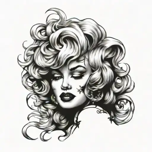 Marilyn Monroe With Medusa Hair