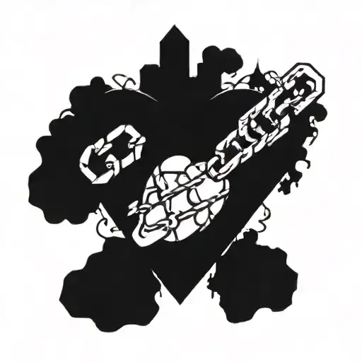 Chain Heart With Broken Parts