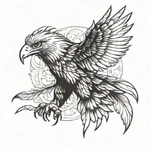 Eagle With His Mother