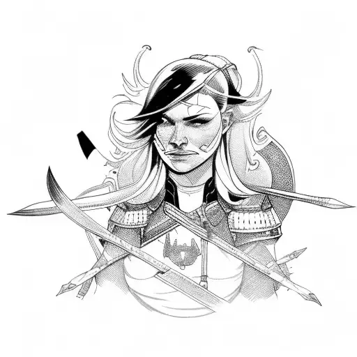 Nordic Fighter In Battle