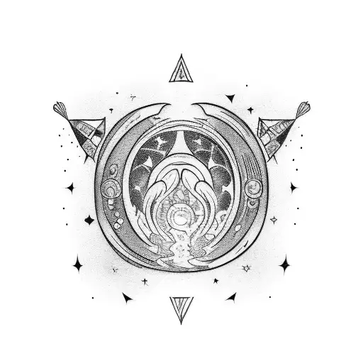 A Tattoo For A Couple About Galaxy Or Space