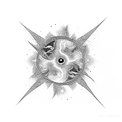 Phoenix And Galaxys In The Background