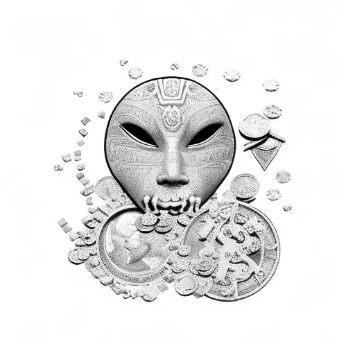 Theatre Masks Money And Beach