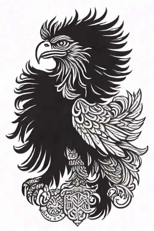 Polish Eagle Tattoo Inspired By Roman Style