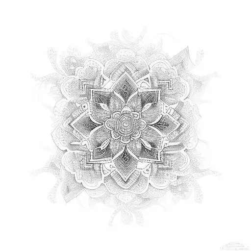 An Intricate Floral Design Incorporating African Patterns