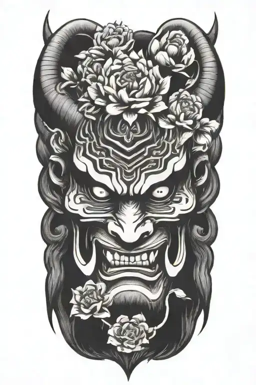 Oni With Flowers