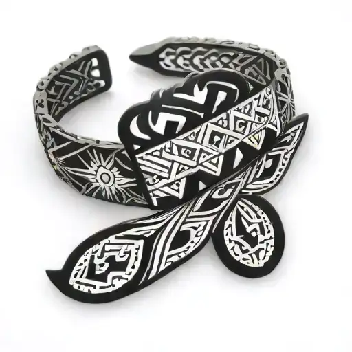 Bracelet With Indigenous Designs From America