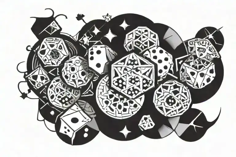 Dice Gear Half Circle Arround