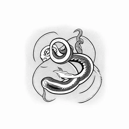 Ouroboros Snake Basic Black