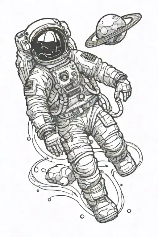 Simple Astronaut Floating
