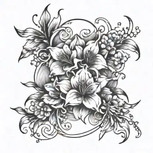 Living Water And Flowers