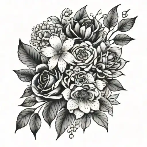 Birth Flower Bouquet