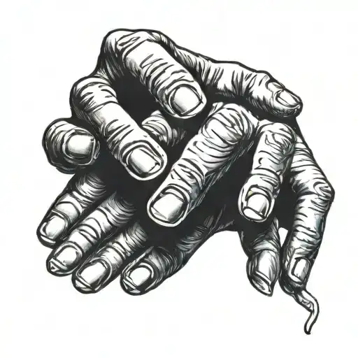 Baby Hand And Father Hand