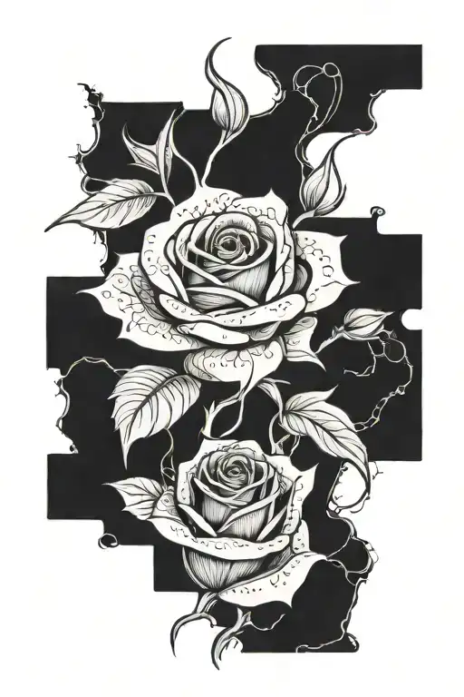 Double Sided Theater With A Rose Made Of Banknotes