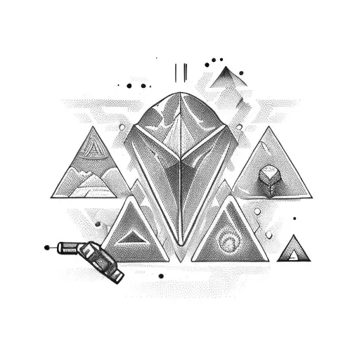 Gaming Joystick Inside Triangle