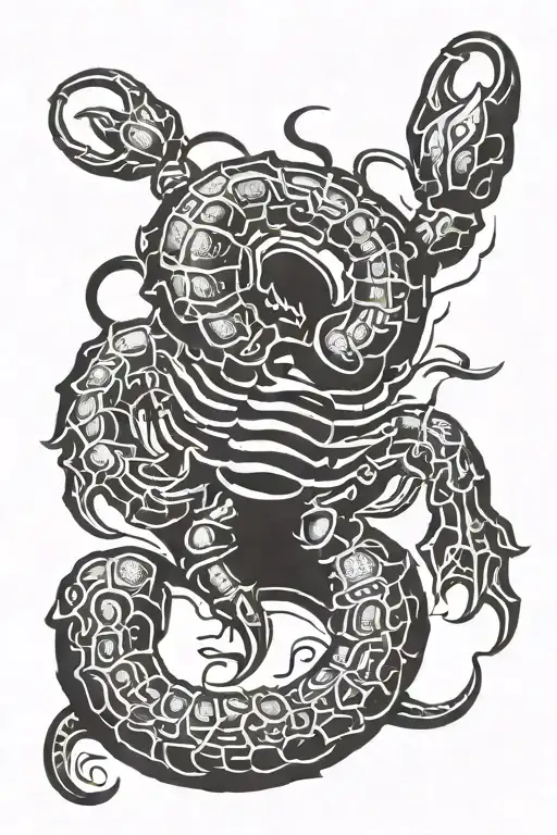 Scorpion And Letters J And I