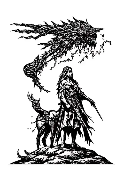 Nordic Mythology Scene