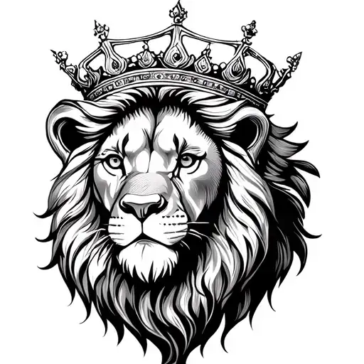 Lion With Crown
