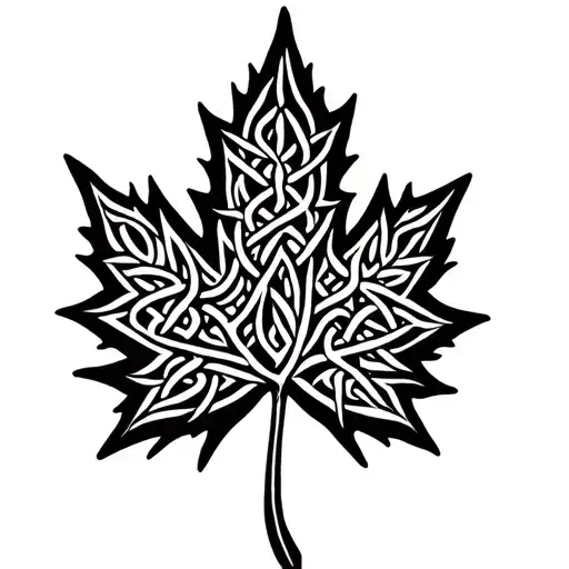 Maple Leaf Created Into Celtic Armour