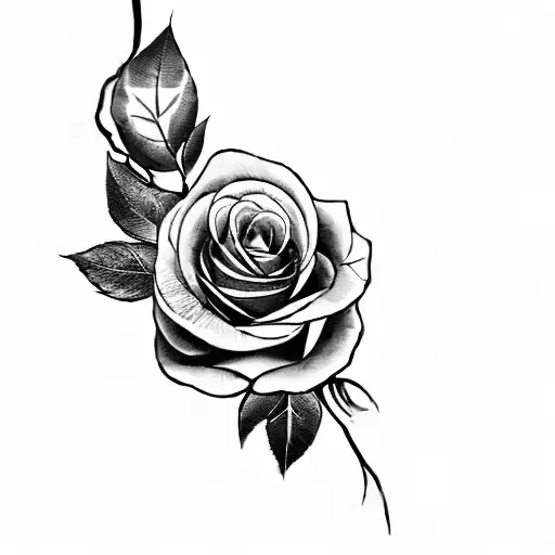 A Man Holding A Rose