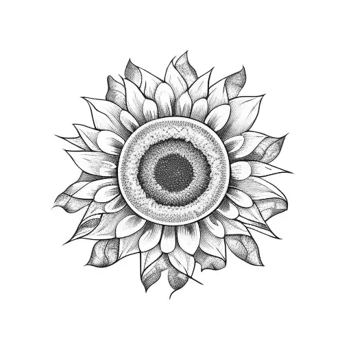 Sunflower With A Spider