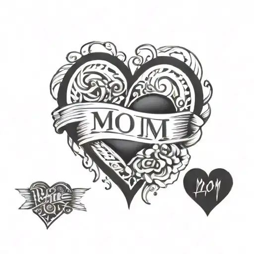 Mom And Heart Shape