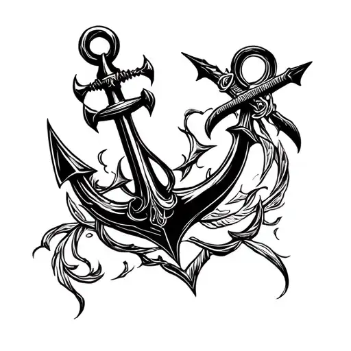 Transparent Anchor Whaling Assassins Creed Black Flag Back