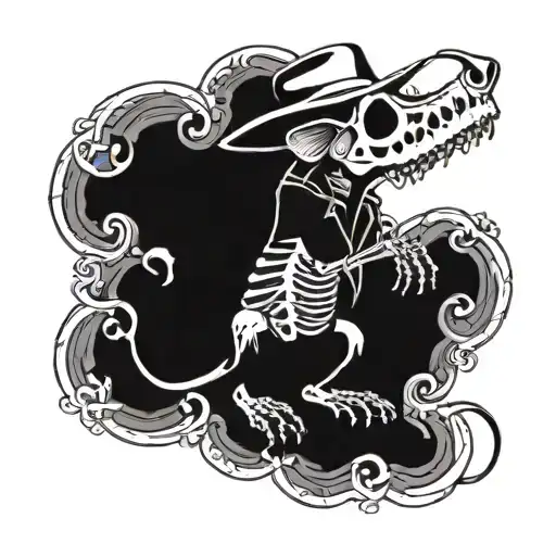 Rat Skeleton Cowboy