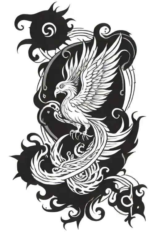 Phoenix With A Christian Cross