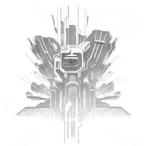 A Futuristic Cyberpunk Cityscape With Characters From Their Favorite Video Game