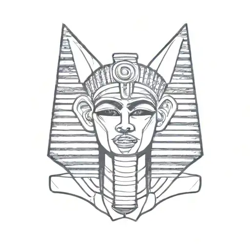 Simple Cartoon Pharaoh
