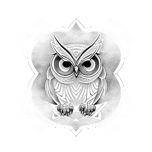 A Music Sheet Forming The Shape Of An Owl