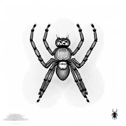 Spider With 12 Legs Caught By A Chain