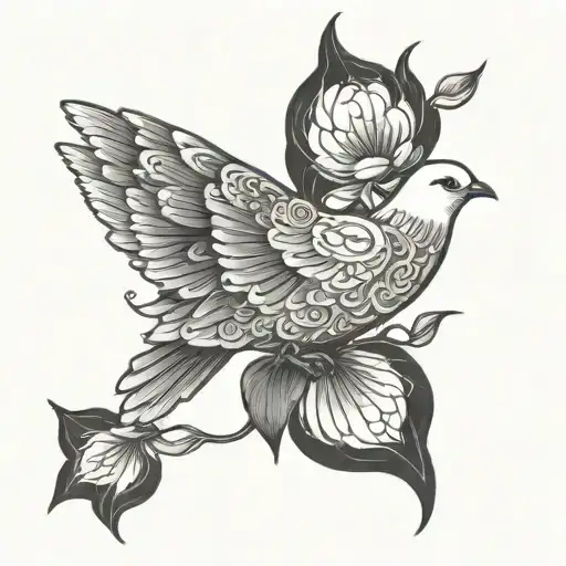 Dove Buddhism Plants