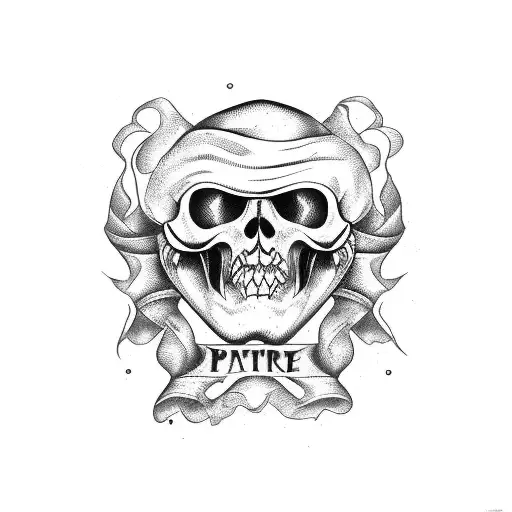 Weathered Pirate Script With Writing